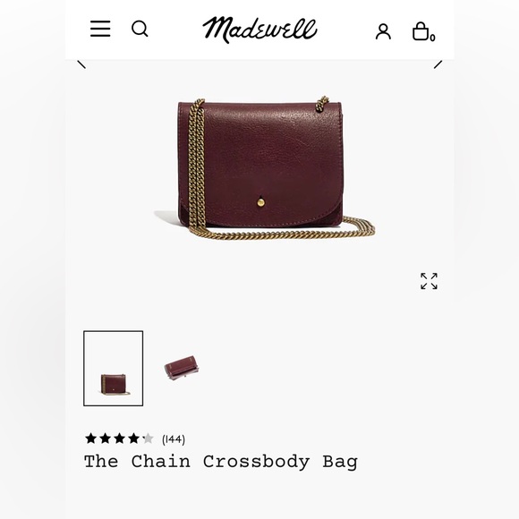 NWT Madewell The Chain Crossbody - Picture 2 of 12